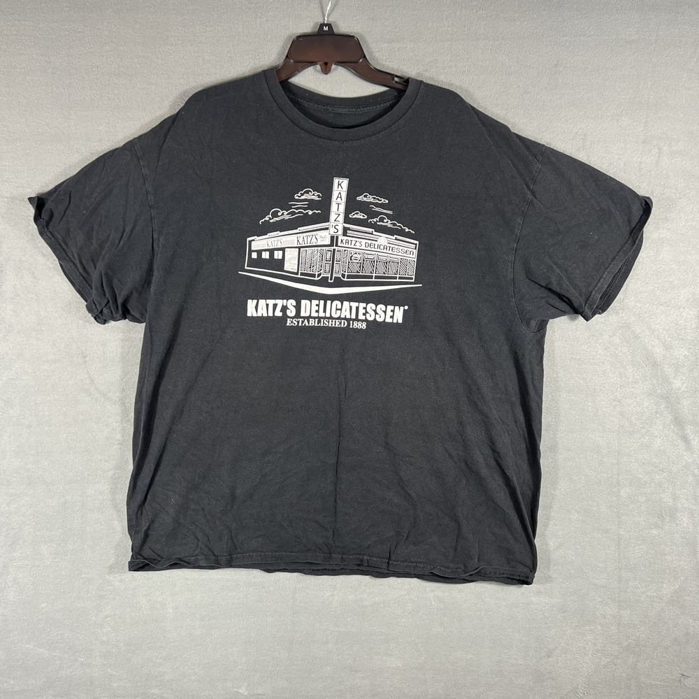 Katz's Delicatessen New York City Souvenir T-Shirt Black Deli‎ Foodie Tee